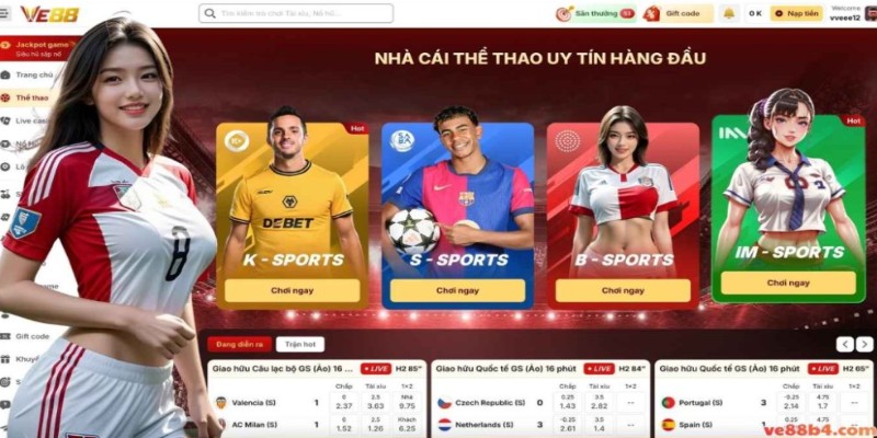 Thể thao Ve88 là nơi tổng hợp các hoạt động dự đoán kết quả thi đấu